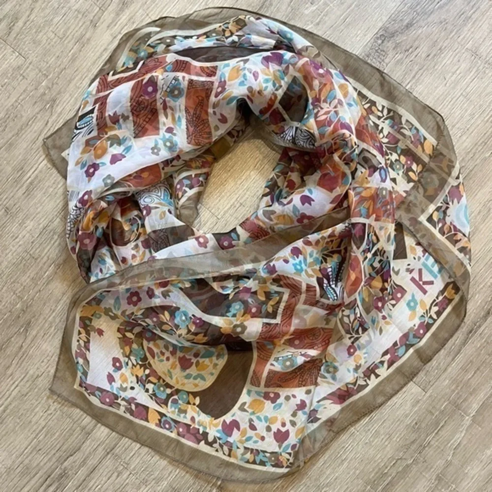 Kenzo Silk Scarf Oblong